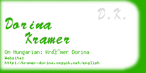 dorina kramer business card